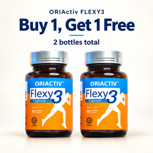 OriActiv Flexy3 bundle illustration: buy 1, get 1 free, 2 bottles total.
